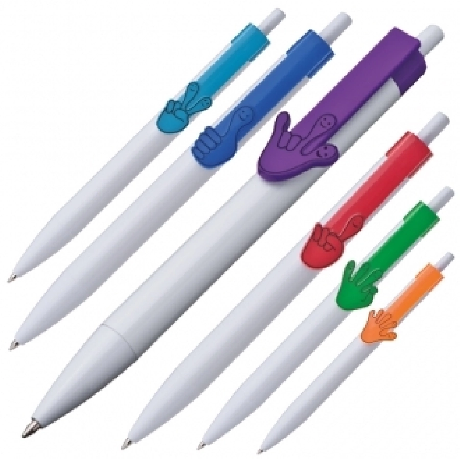 Długopis plastikowy CrisMa Smile Hand GM-14445-05 czerwony