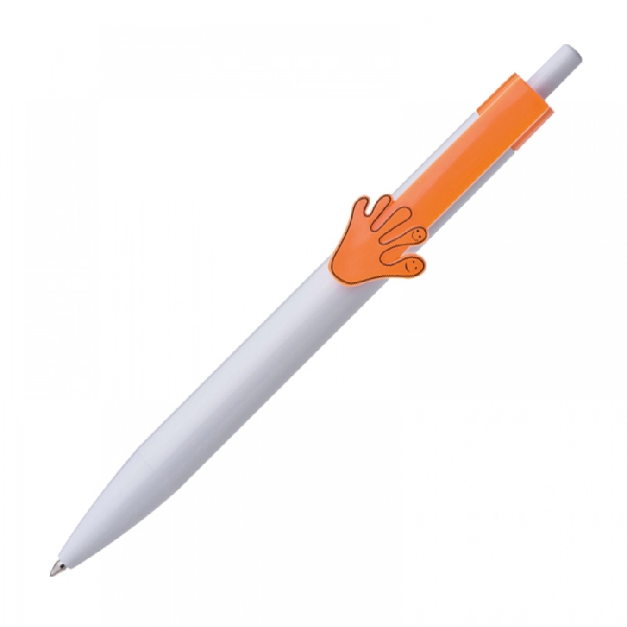 Długopis plastikowy CrisMa Smile Hand GM-14445-10 pomarańczowy
