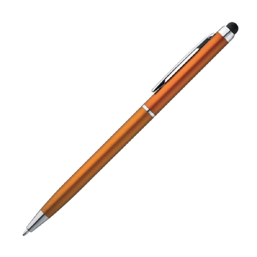 Długopis plastikowy do ekranów dotykowych GM-18786-10 pomarańczowy