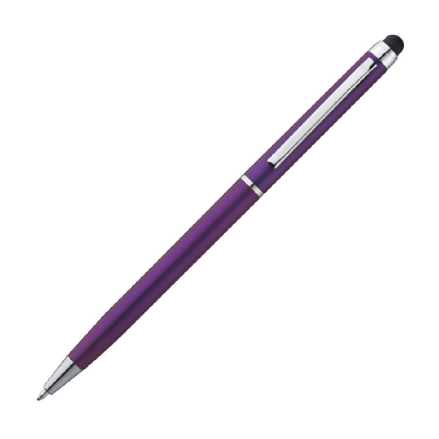 Długopis plastikowy do ekranów dotykowych GM-18786-12 fioletowy