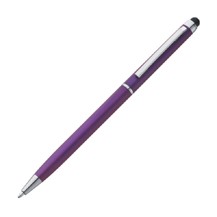 Długopis plastikowy do ekranów dotykowych GM-18786-12 fioletowy