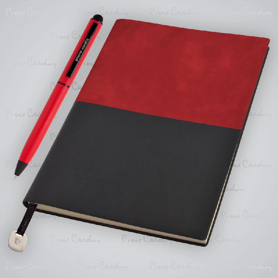 Notes A5 i długopis REPORTER Pierre Cardin GM-B350120-05 czerwony