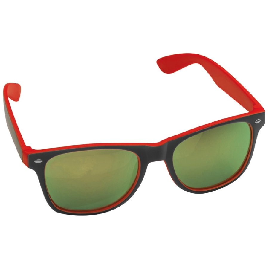 Plastikowe okulary przeciwsłoneczne UV400 GM-50671-05 czerwony
