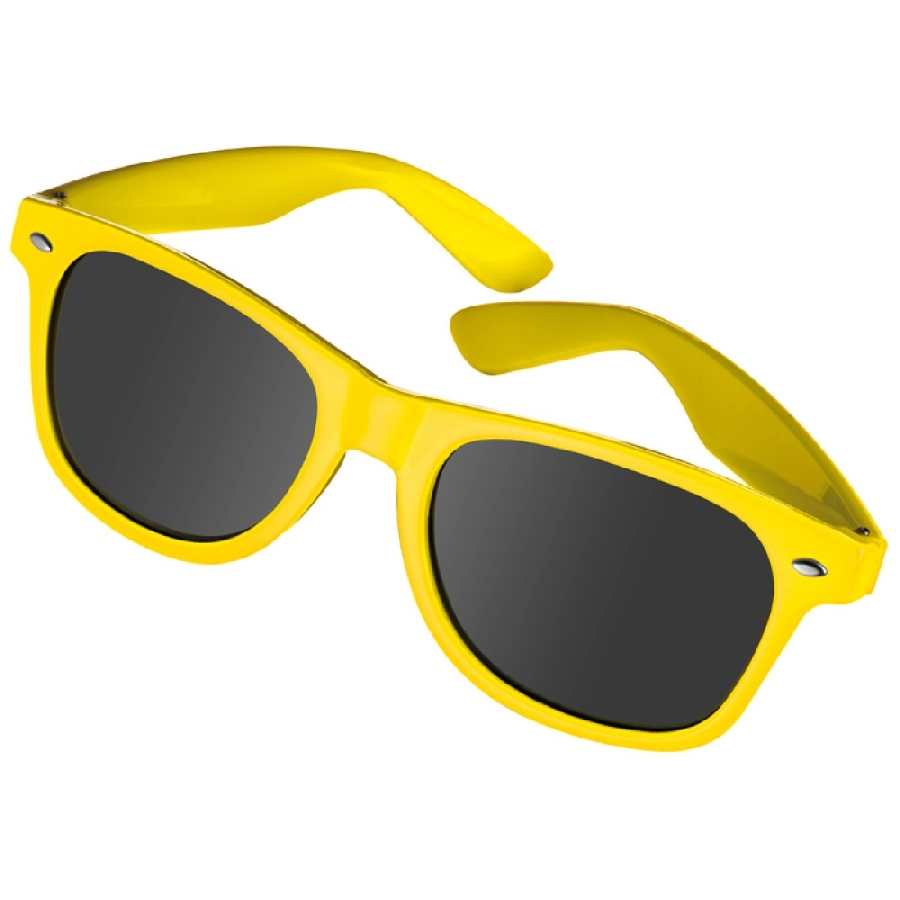 Plastikowe okulary przeciwsłoneczne 400 UV GM-58758-08 żółty