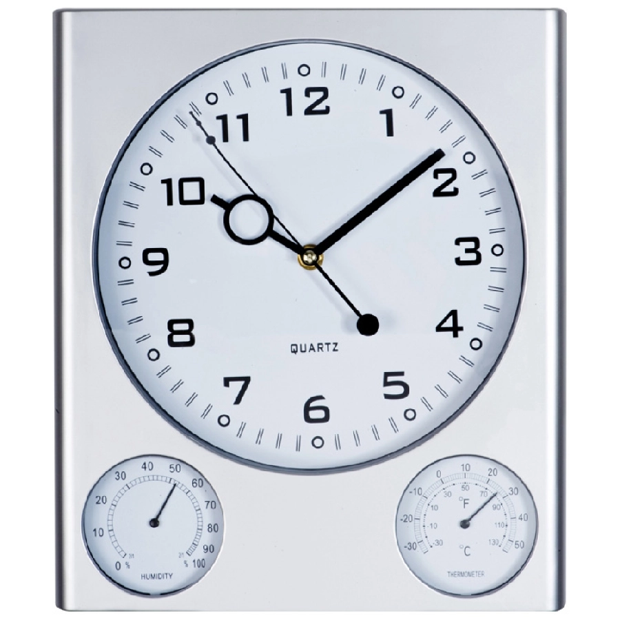 Zegar ścienny plastikowy GM-41213-07 szary