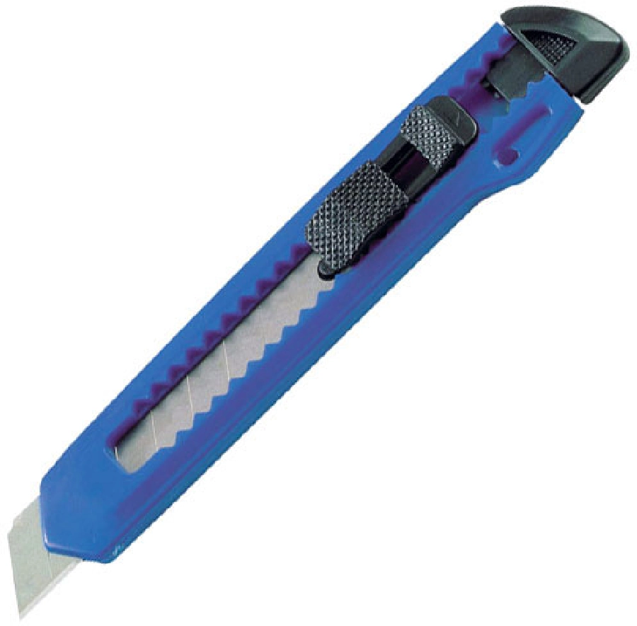 Nóż do kartonu GM-89001-04 niebieski