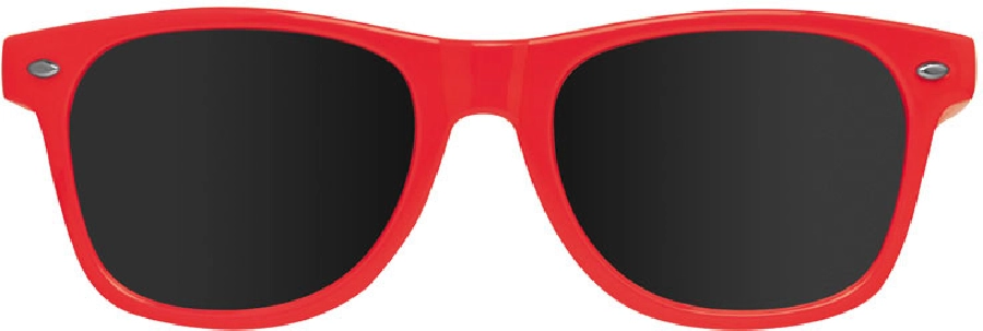 Plastikowe okulary przeciwsłoneczne 400 UV GM-58758-05 czerwony