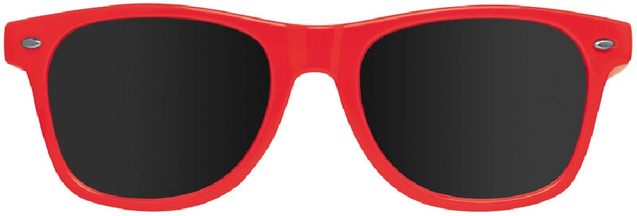 Plastikowe okulary przeciwsłoneczne 400 UV GM-58758-05 czerwony