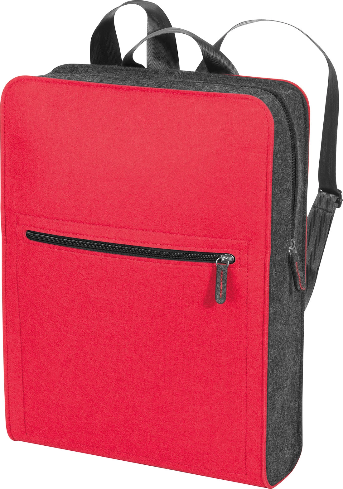 Plecak z filcu GM-60163-05 czerwony
