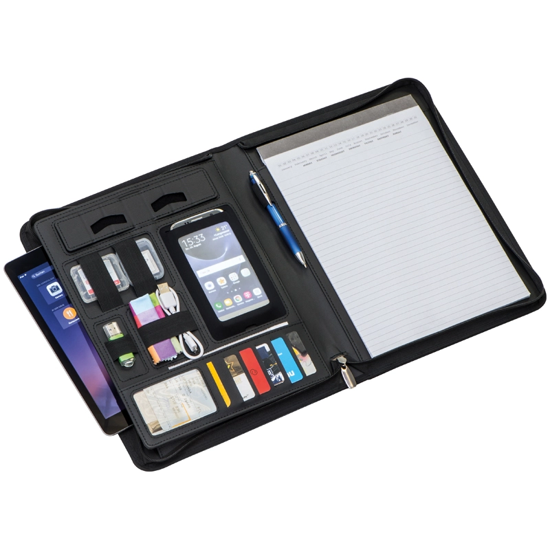 Teczka konferencyjna A4 z kieszenią na tablet GM-20630-03 czarny