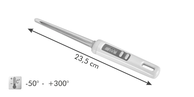 Termometr cyfrowy DELÍCIA GM-TS630126-06 biały