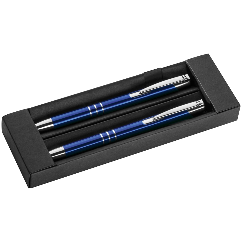 Zestaw piśmienniczy ołówek i długopis GM-13330-04 niebieski