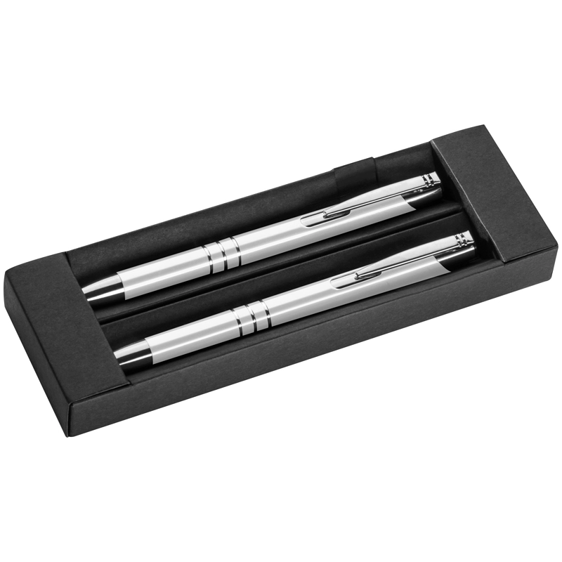 Zestaw piśmienniczy ołówek i długopis GM-13330-06 biały