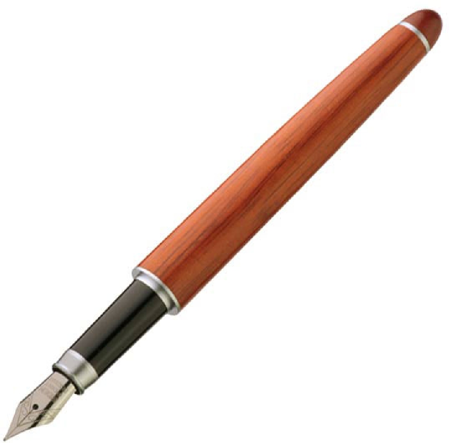 3-częściowy drewniany zestaw z długopisem, wiecznym piórem i otwieraczem do listów GM-18441-01 brązowy