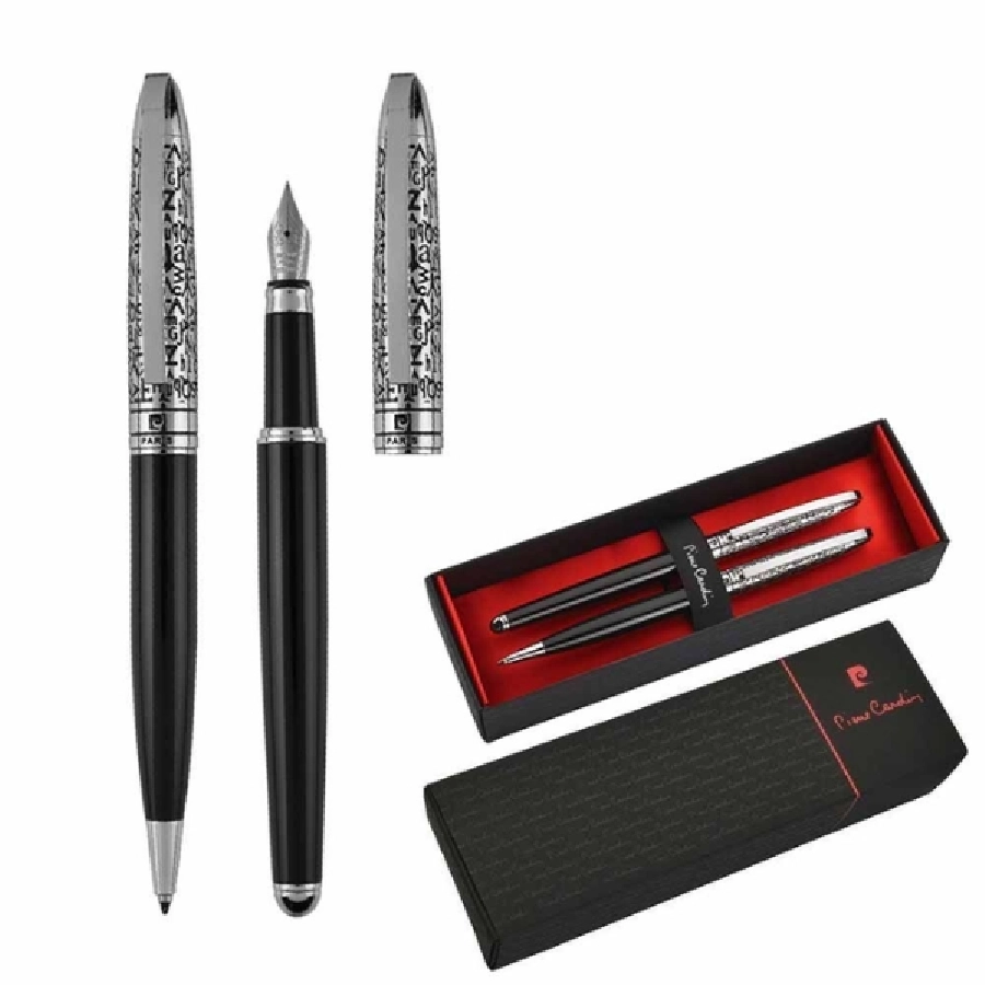 Zestaw piśmienniczy długopis i pióro wieczne JACQUES Pierre Cardin GM-B0400600IP3-03 czarny
