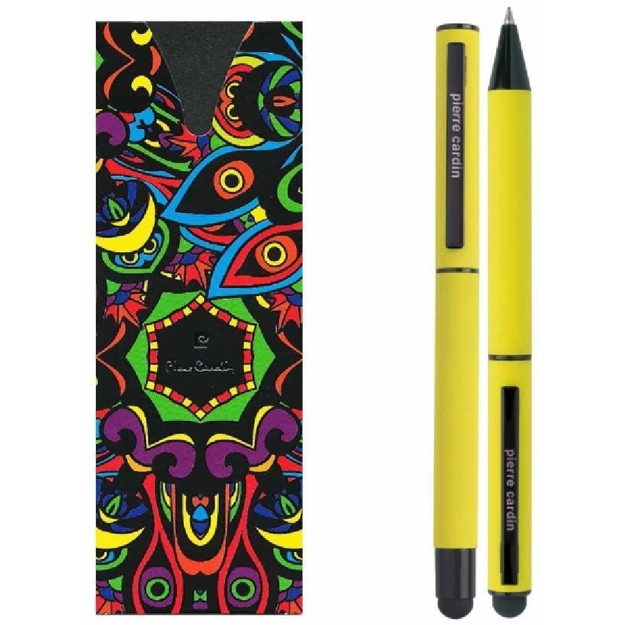 Zestaw piśmienniczy długopis i pióro kulkowe CELEBRATION Pierre Cardin GM-B040100-08 żółty