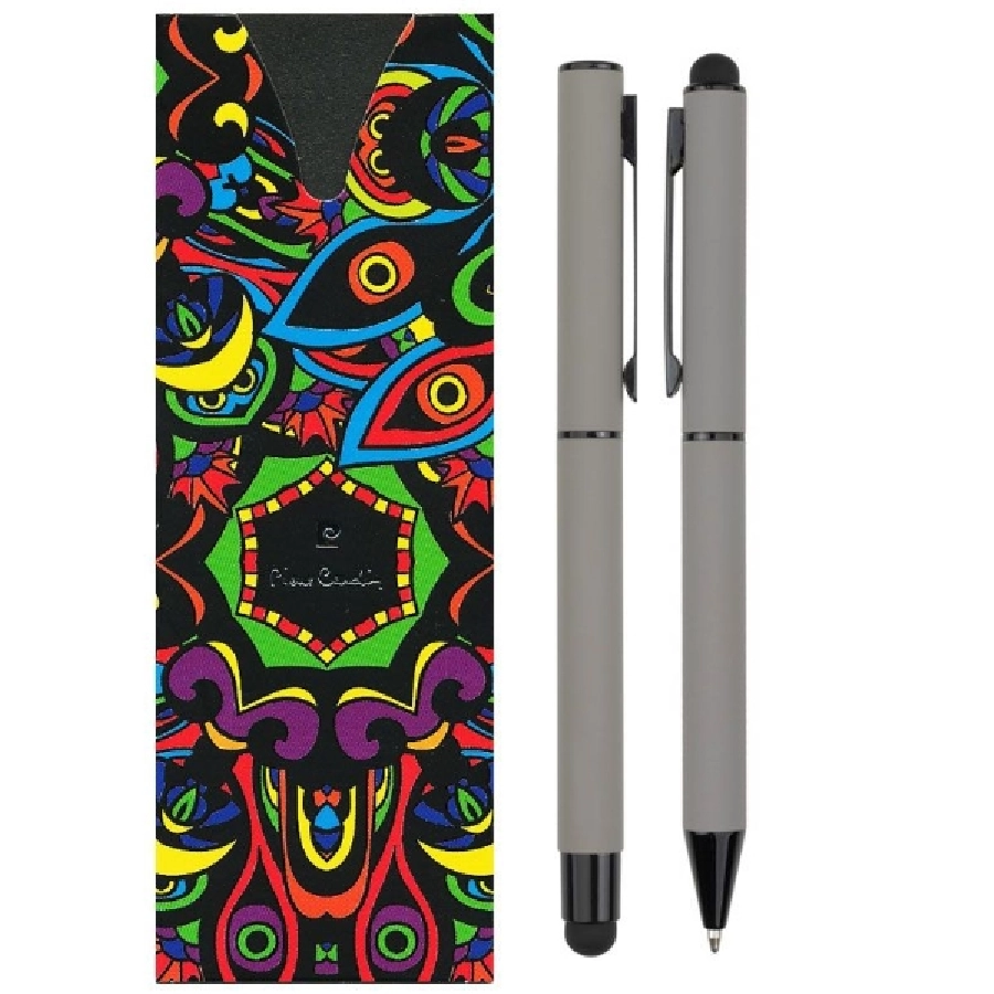 Zestaw piśmienniczy długopis i pióro kulkowe CELEBRATION Pierre Cardin GM-B040100-07 szary