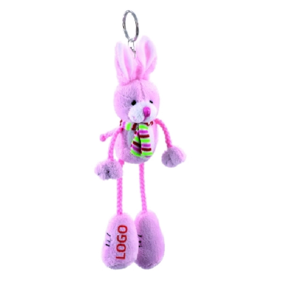 Race, pluszowy królik, brelok HE635-21 różowy