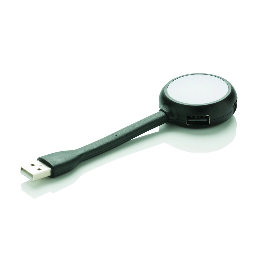 Hub USB, lampka LED P308-001 czarny