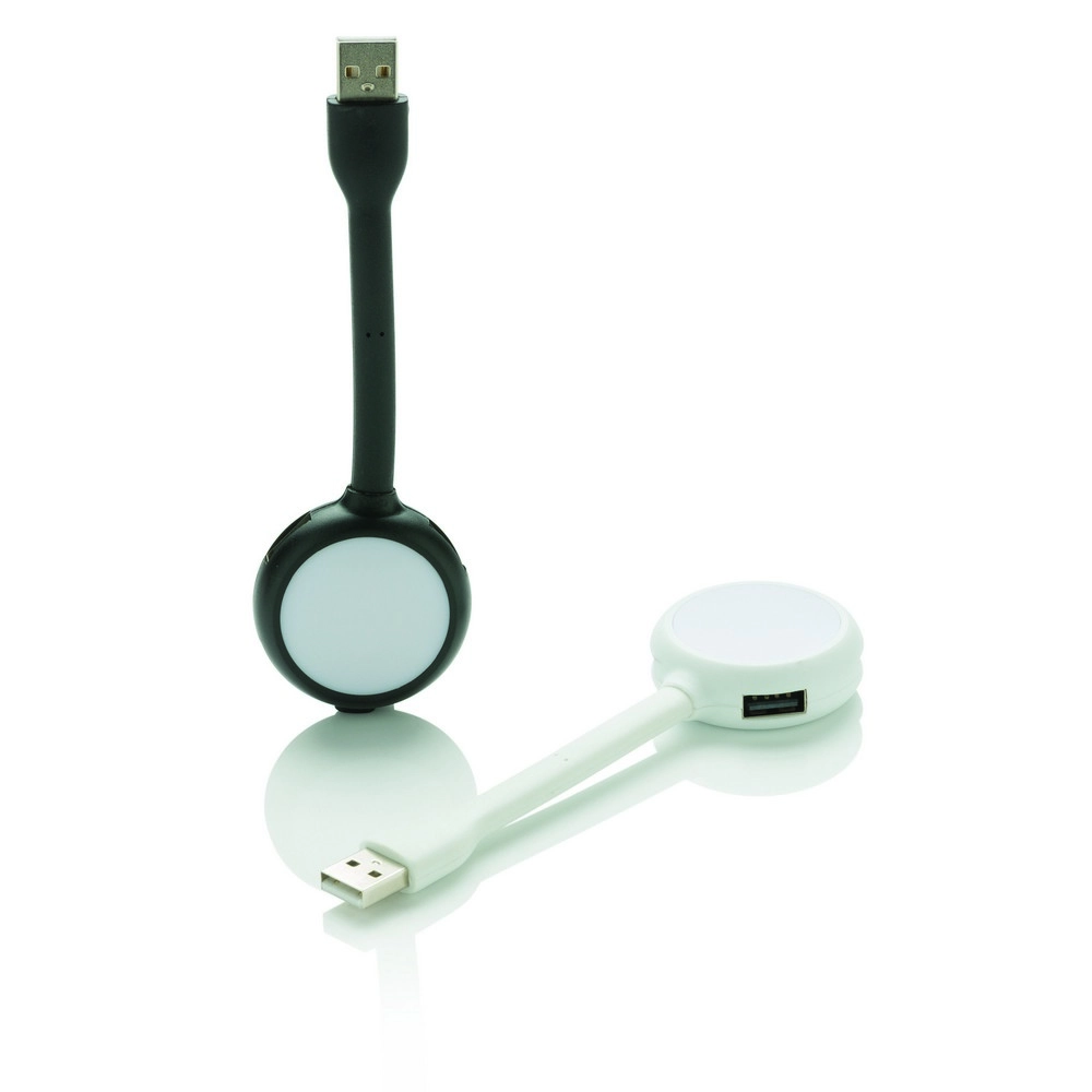 Hub USB, lampka LED P308-003 biały
