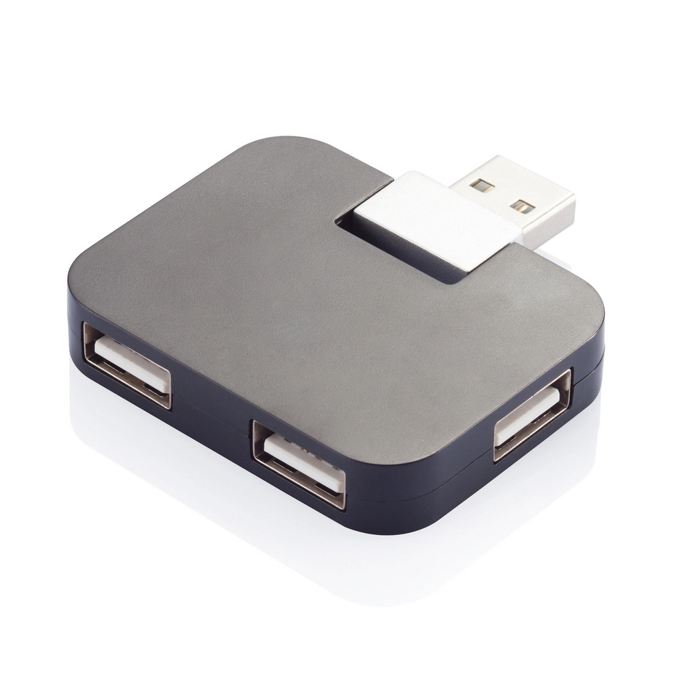 Podróżny hub USB P308-751 czarny