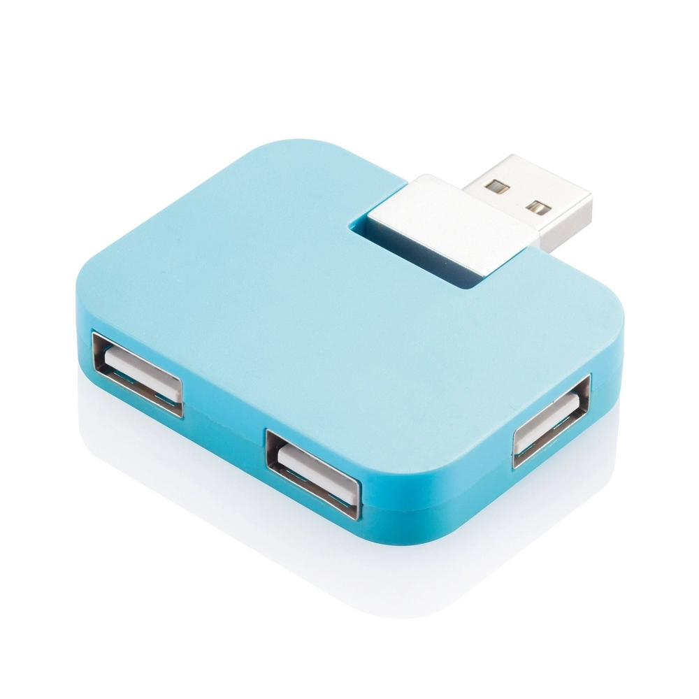 Podróżny hub USB P308-755 niebieski