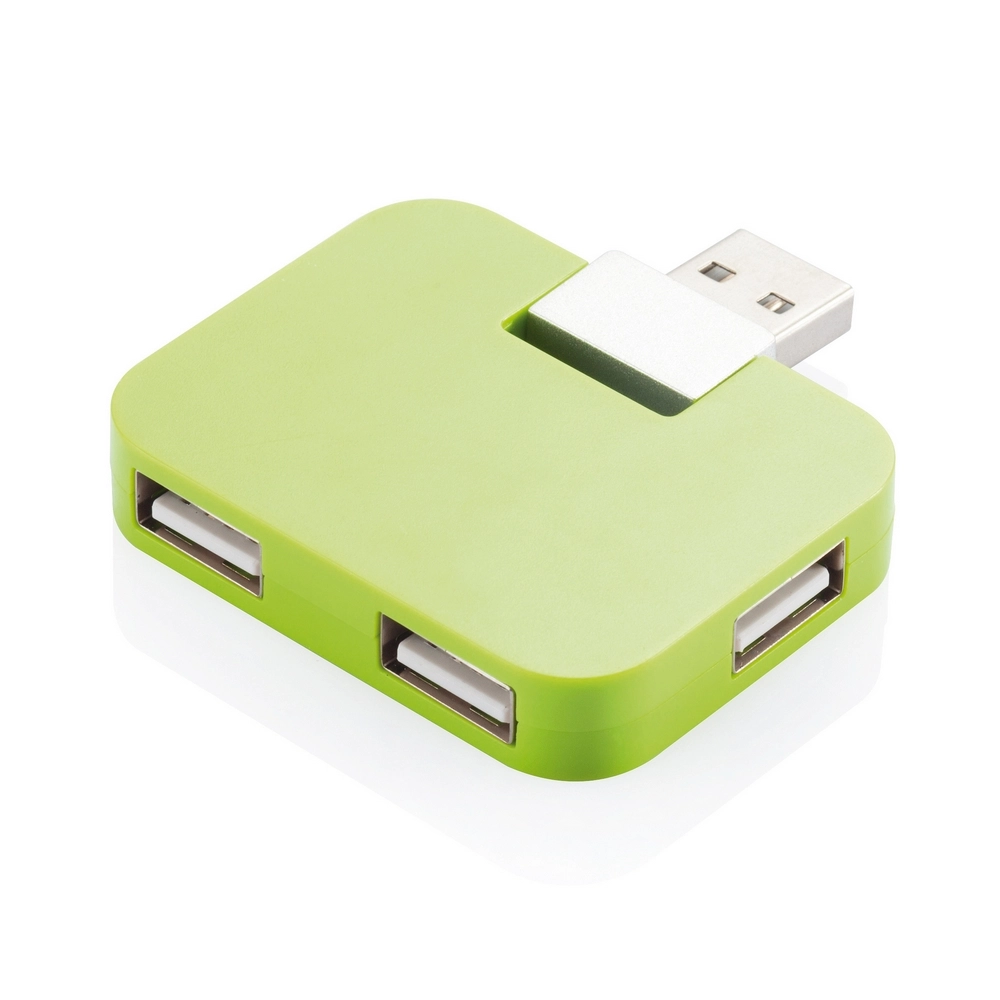 Podróżny hub USB P308-757 zielony