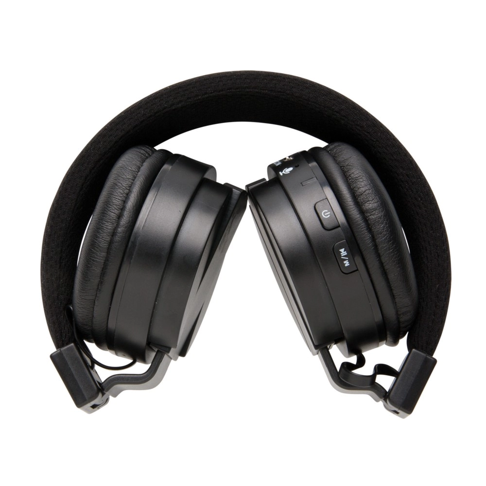 Bezprzewodowe słuchawki nauszne, składane P326-701 czarny
