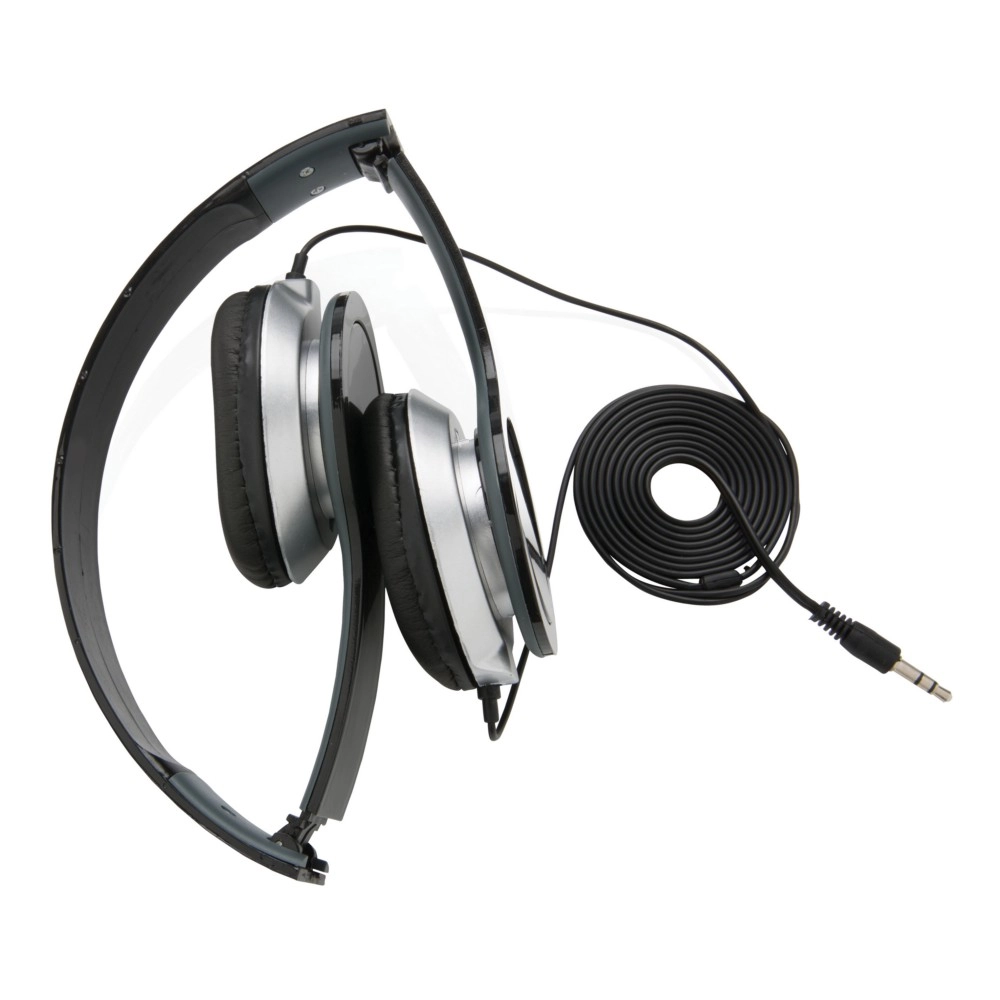 Słuchawki nauszne, składane P326-901 czarny