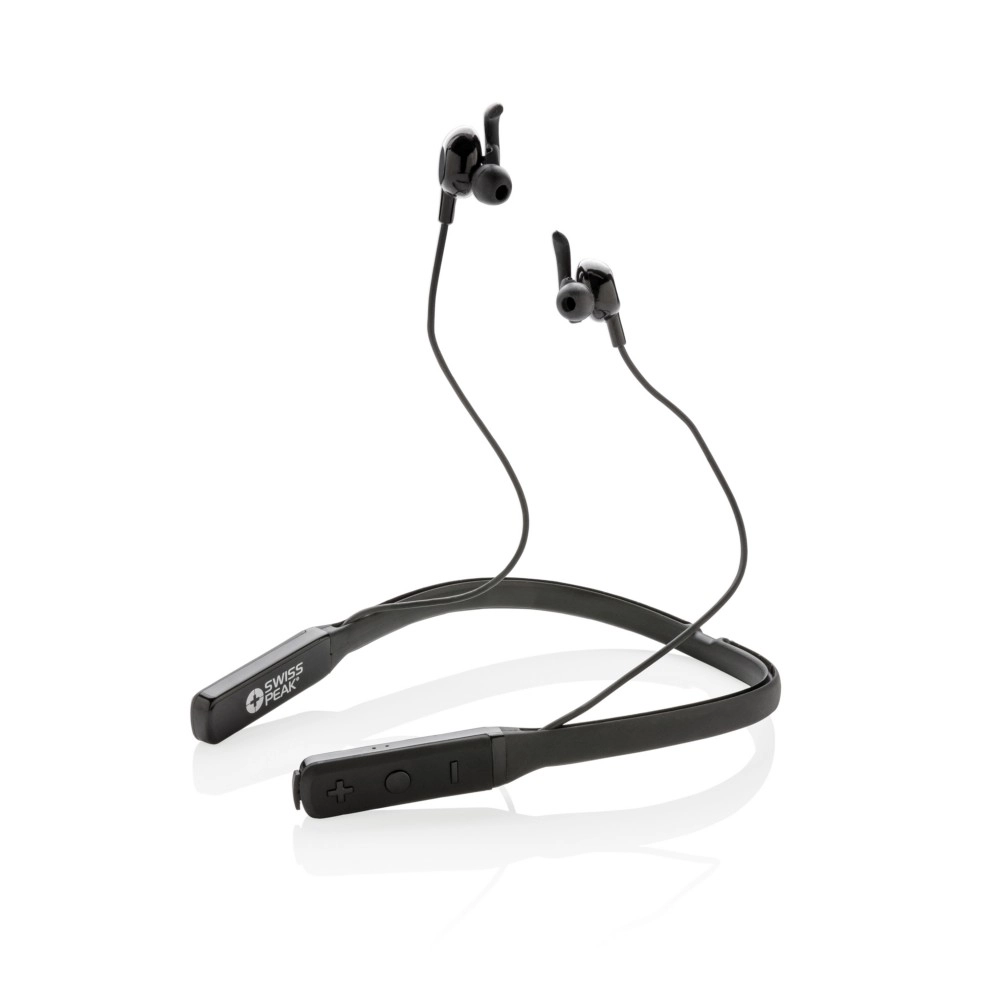 Bezprzewodowe słuchawki douszne z systemem ANC Swiss Peak P328-131 czarny