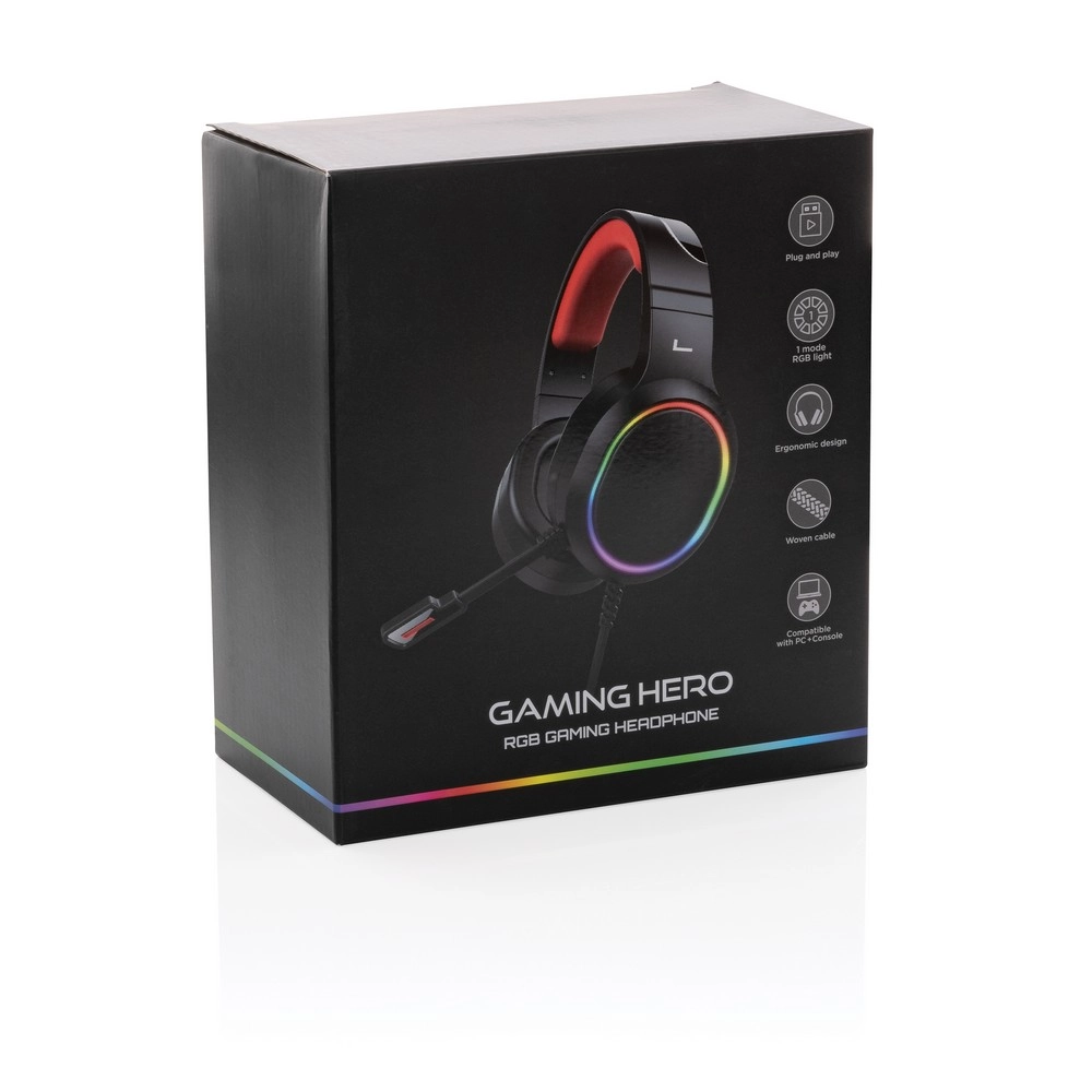 Gamingowe słuchawki nauszne RGB Gaming Hero P329-271