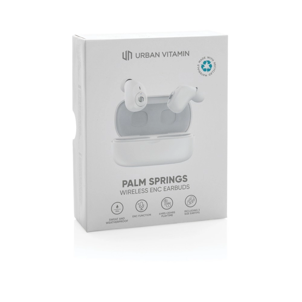 Bezprzewodowe słuchawki douszne Urban Vitamin Palm Springs ENC P329-813