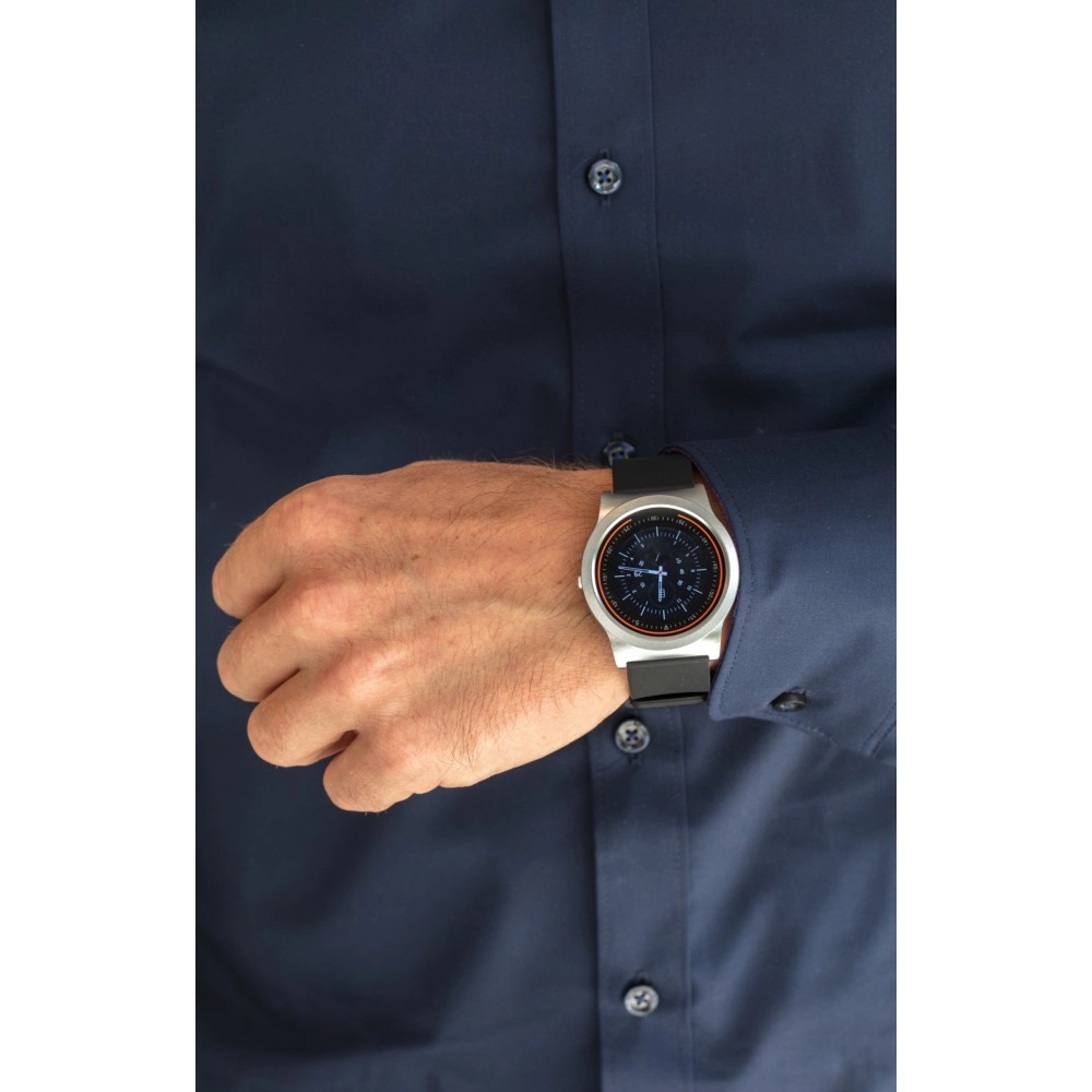 Monitor aktywności, bezprzewodowy zegarek wielofunkcyjny P330-661 czarny