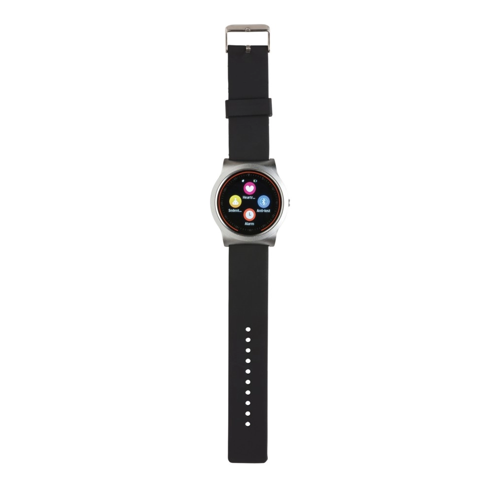 Monitor aktywności, bezprzewodowy zegarek wielofunkcyjny P330-661 czarny