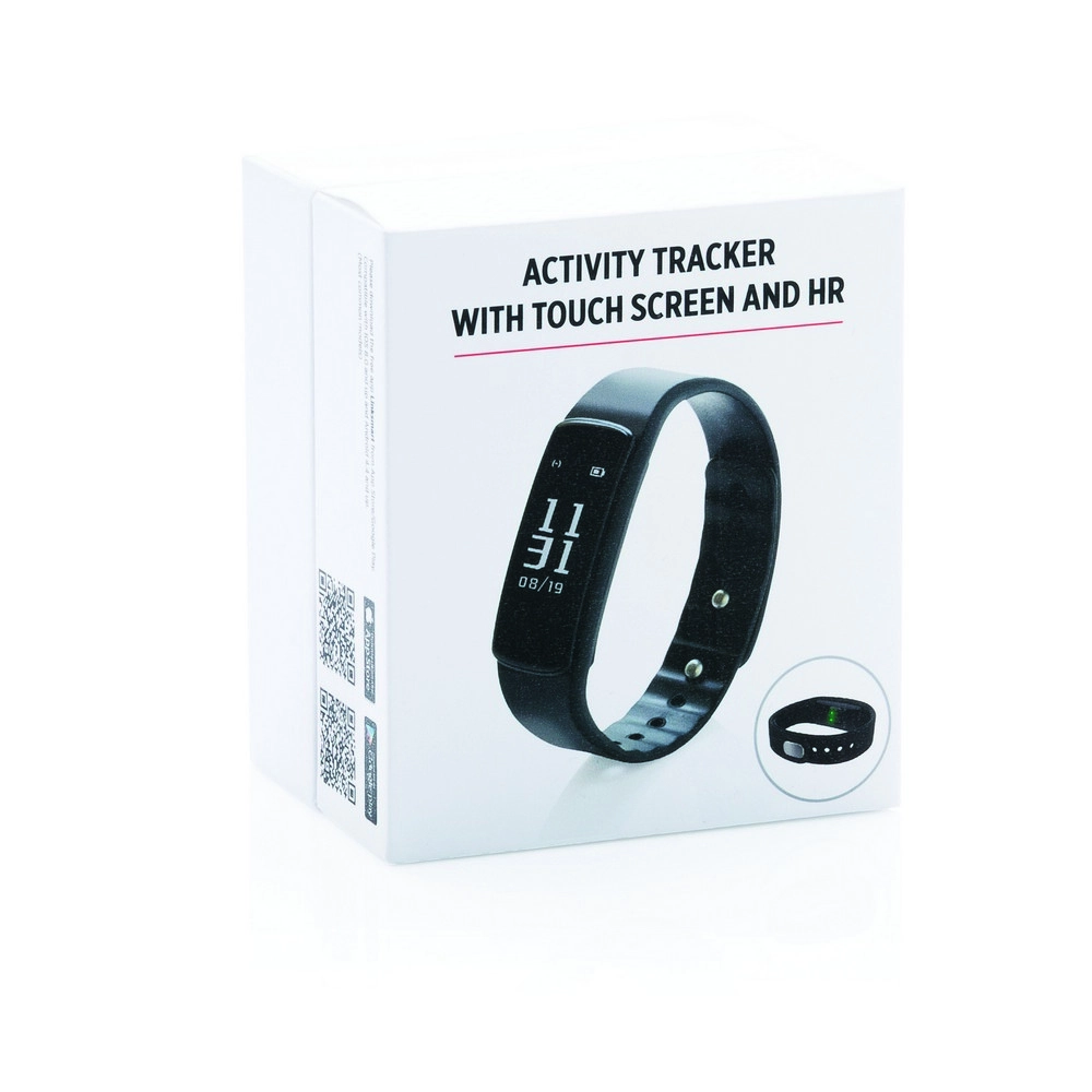 Monitor aktywności z ekranem dotykowym i pulsometrem P330-861 czarny