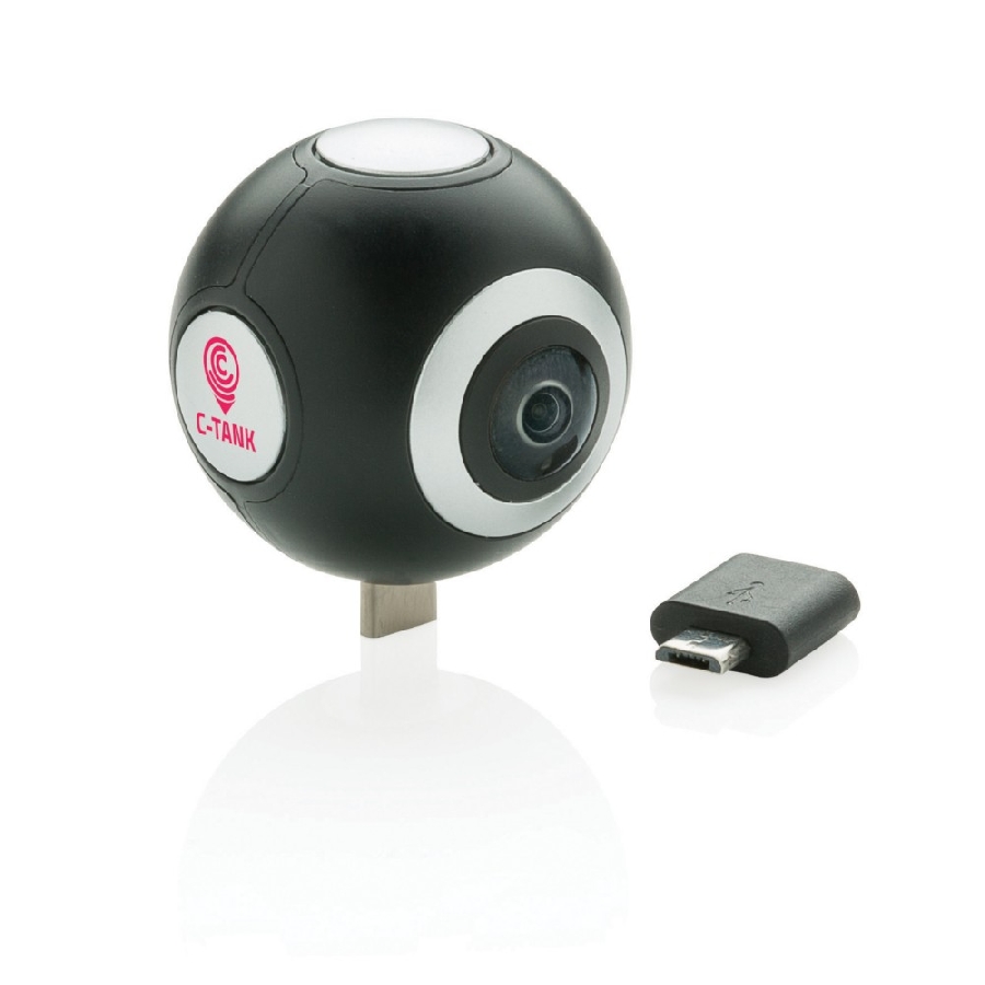 Kamera 360 z podwójnym obiektywem P330-951 czarny