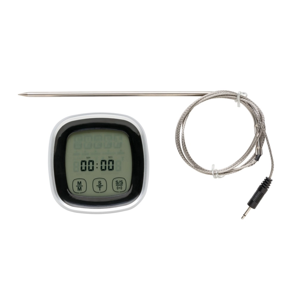 Cyfrowy termometr do mięsa P422-611 czarny