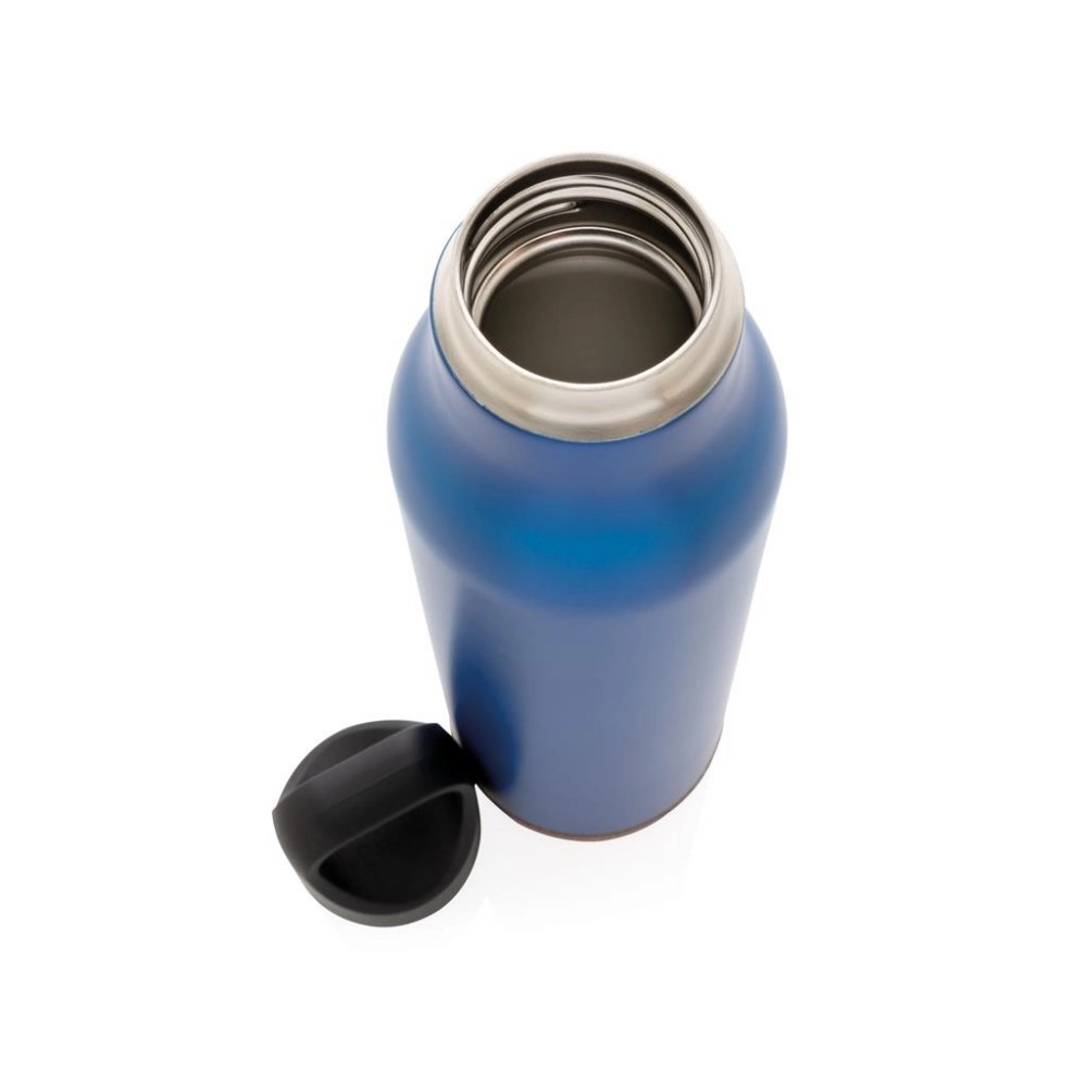 Butelka termiczna 600 ml z korkowym elementem P433-285 niebieski