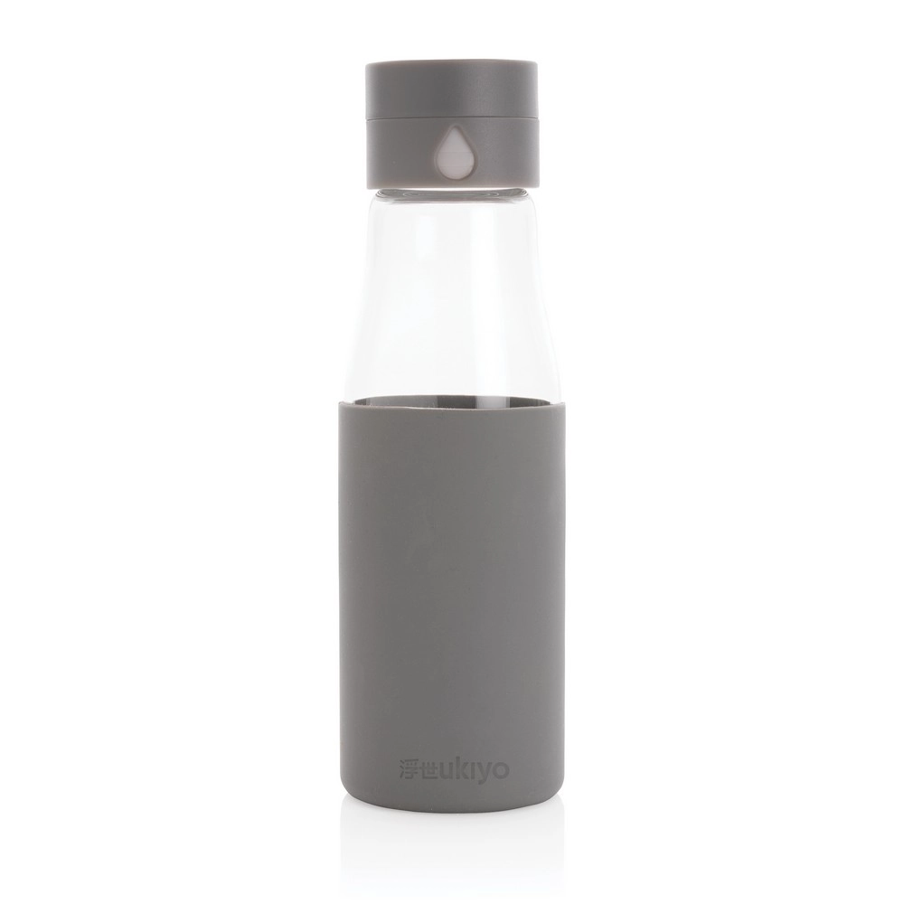 Szklana butelka 650 ml Ukiyo, monitorująca ilość wypitej wody P436-722