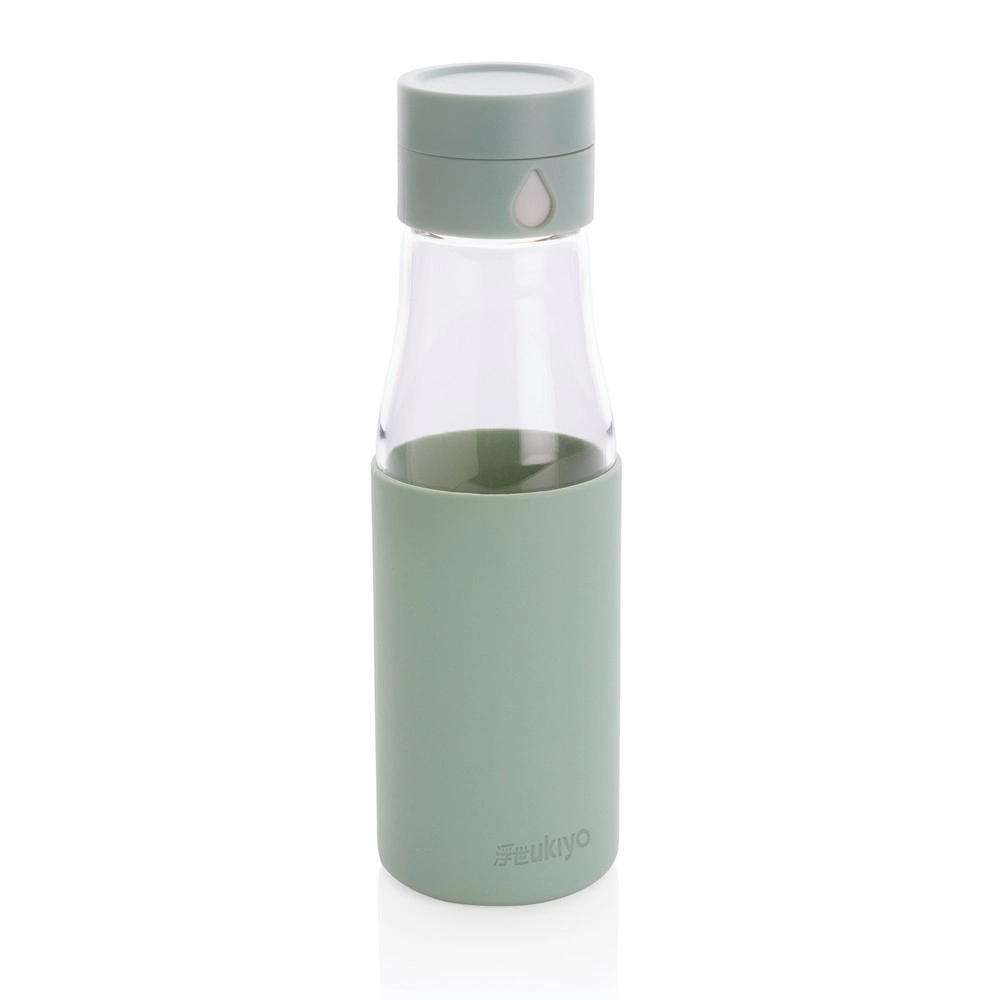 Szklana butelka 650 ml Ukiyo, monitorująca ilość wypitej wody P436-727