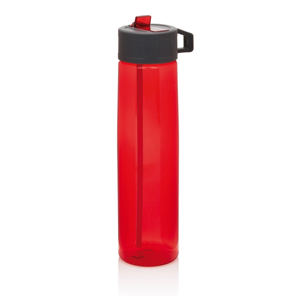 Butelka sportowa 750 ml ze słomką P436-304 czerwony