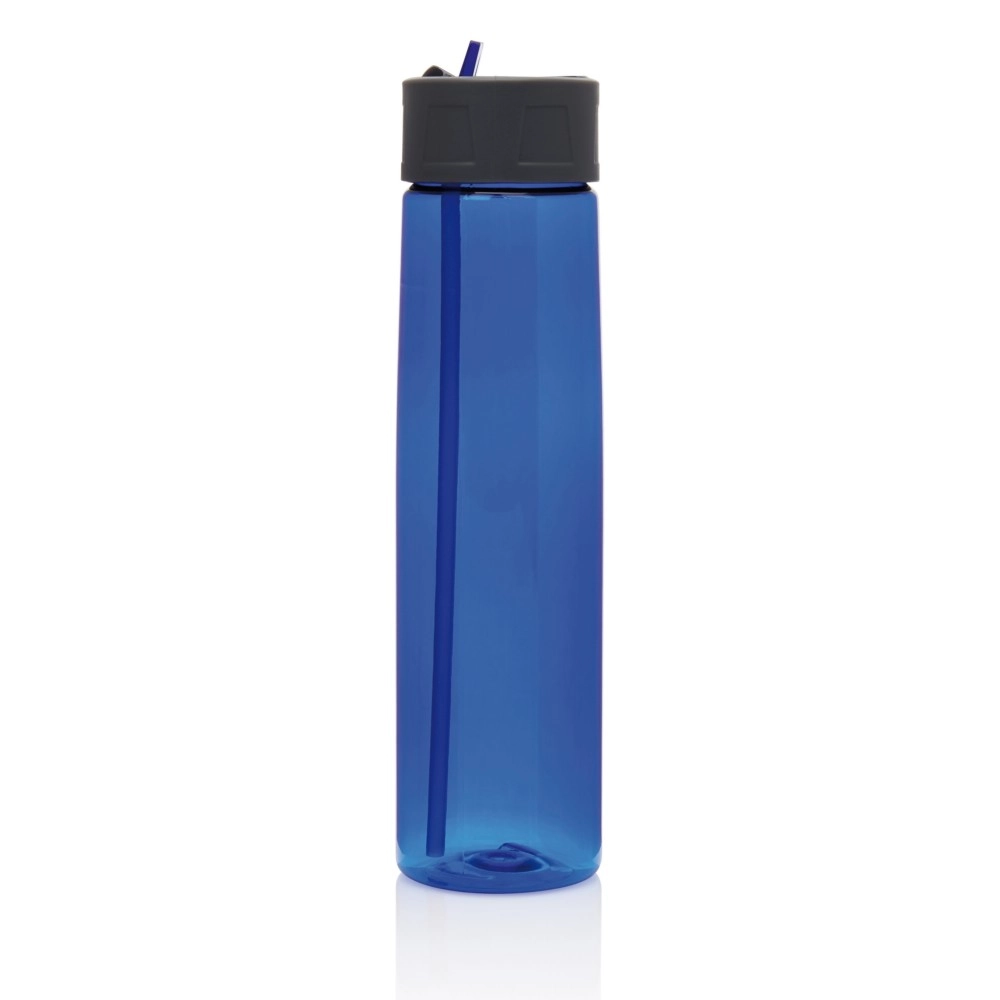 Butelka sportowa 750 ml ze słomką P436-305 niebieski