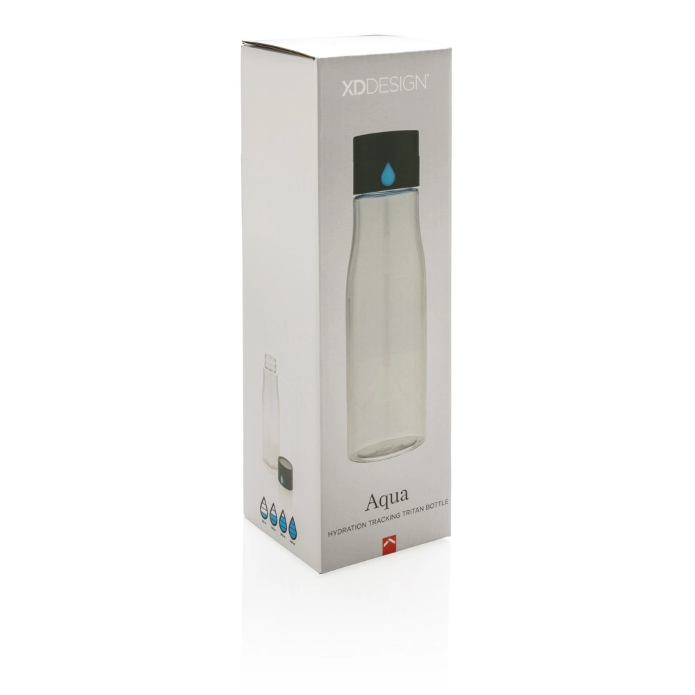Butelka monitorująca ilość wypitej wody 600 ml Aqua P436-890 neutralny