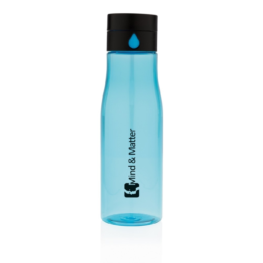 Butelka monitorująca ilość wypitej wody 600 ml Aqua P436-895 niebieski