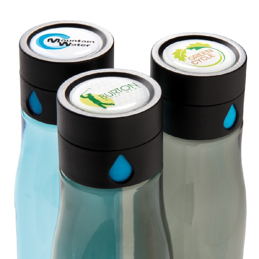 Butelka monitorująca ilość wypitej wody 600 ml Aqua P436-895 niebieski