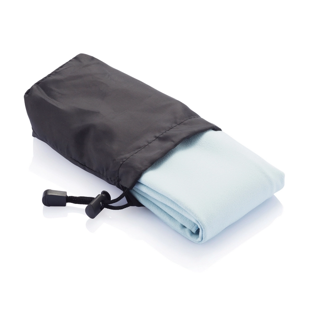 Ręcznik z mikrofibry w pokrowcu P453-015 niebieski