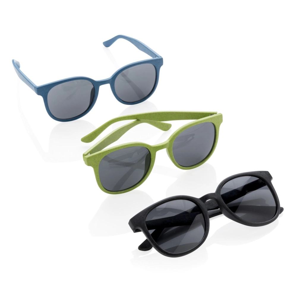 Okulary przeciwsłoneczne ze słomy pszenicznej P453-911 czarny