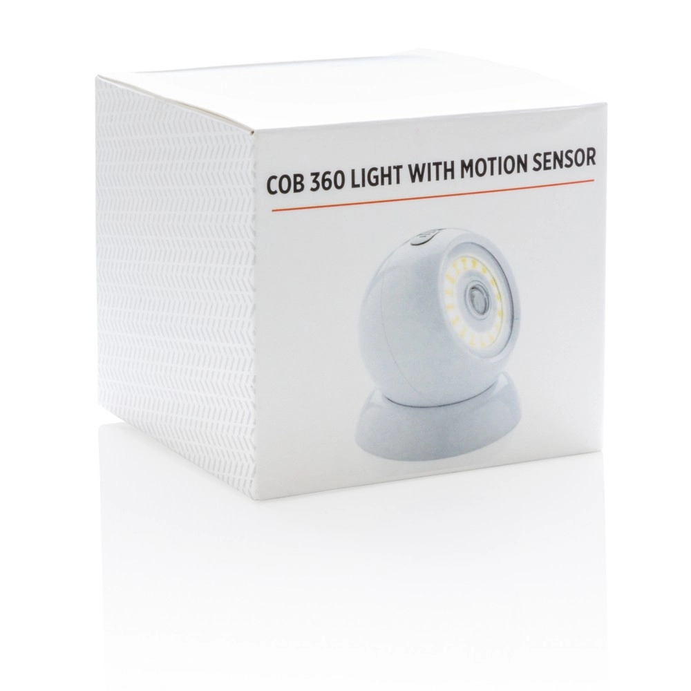 Lampka COB 360, czujnik ruchu P513-063 biały