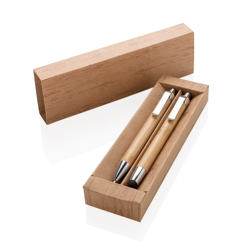Bambusowy zestaw piśmienny P610-419 brązowy