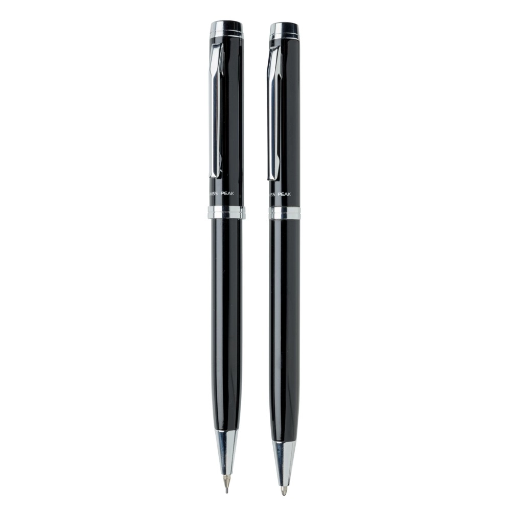 Zestaw piśmienny Swiss Peak Luzern, długopis i ołówek P610-490 czarny
